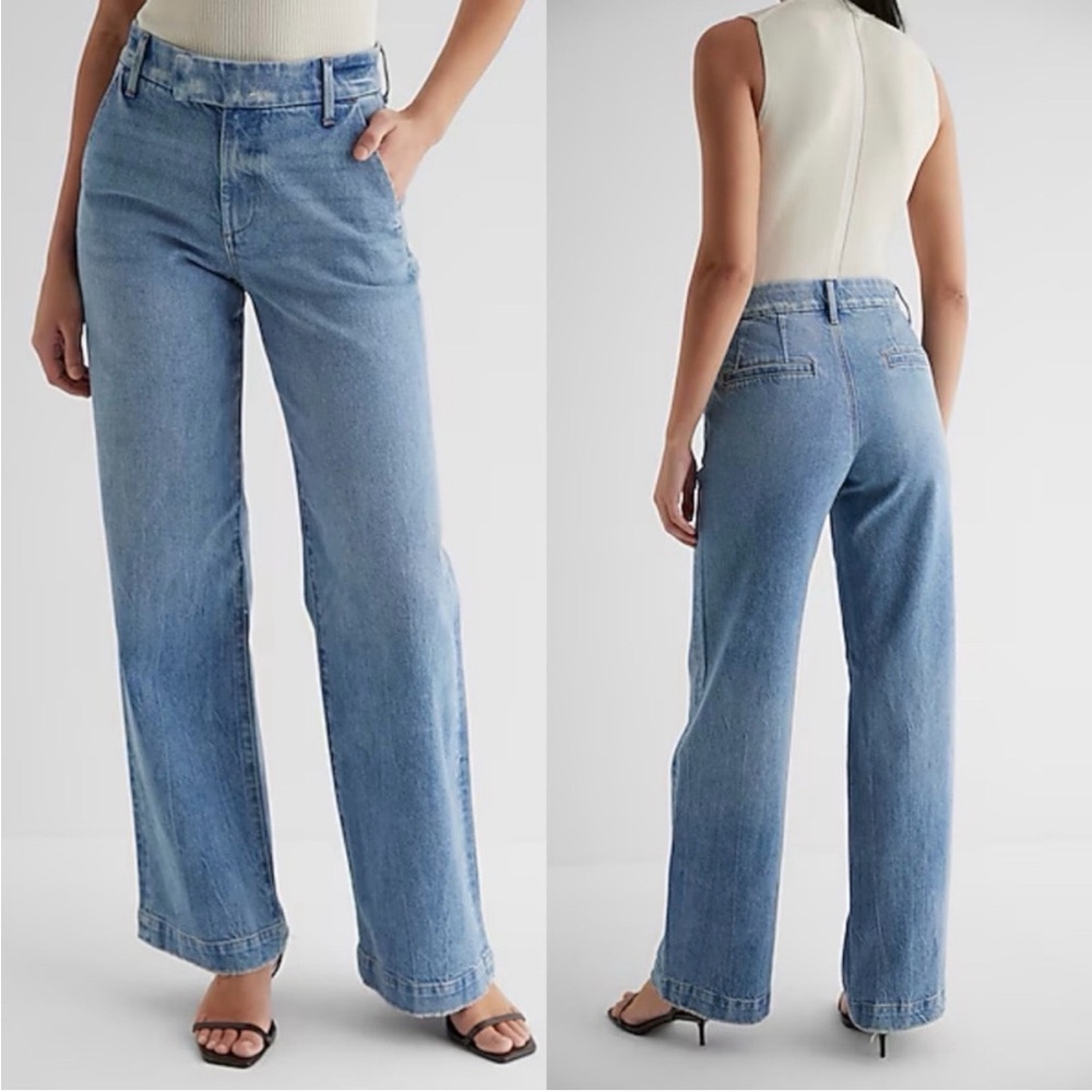 Express Women’s Wide-Leg Trouser Jeans Size 6 Long